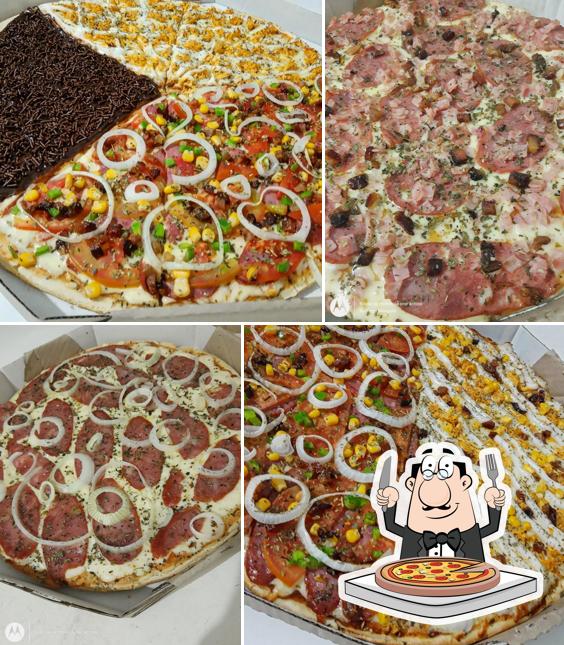 Escolha diferentes estilos de pizza