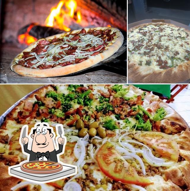 Consiga diferentes tipos de pizza