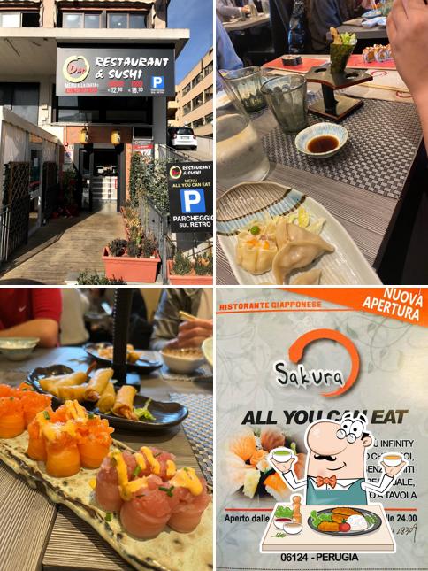 Cibo al Ristorante Sushi Sakura