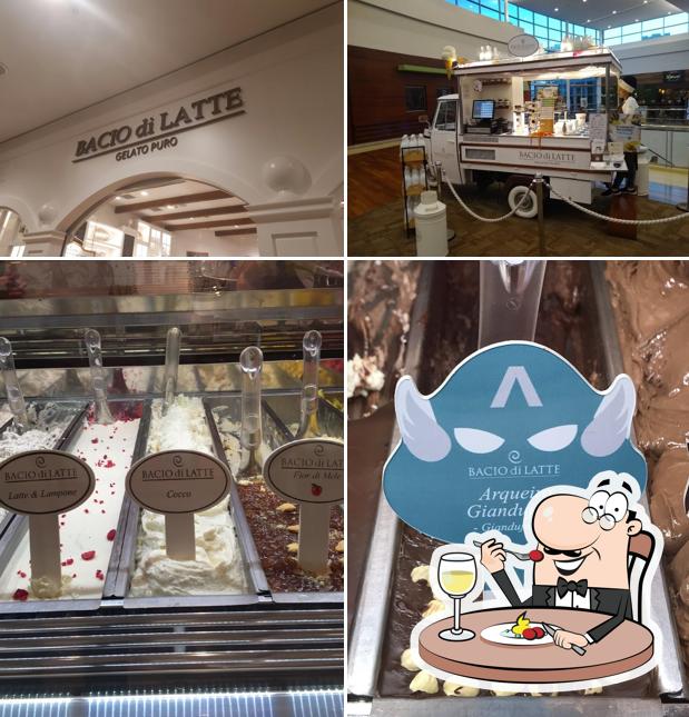 Entre diversos coisas, comida e exterior podem ser encontrados no Bacio di Latte - Shopping Ribeirão (Quiosque)