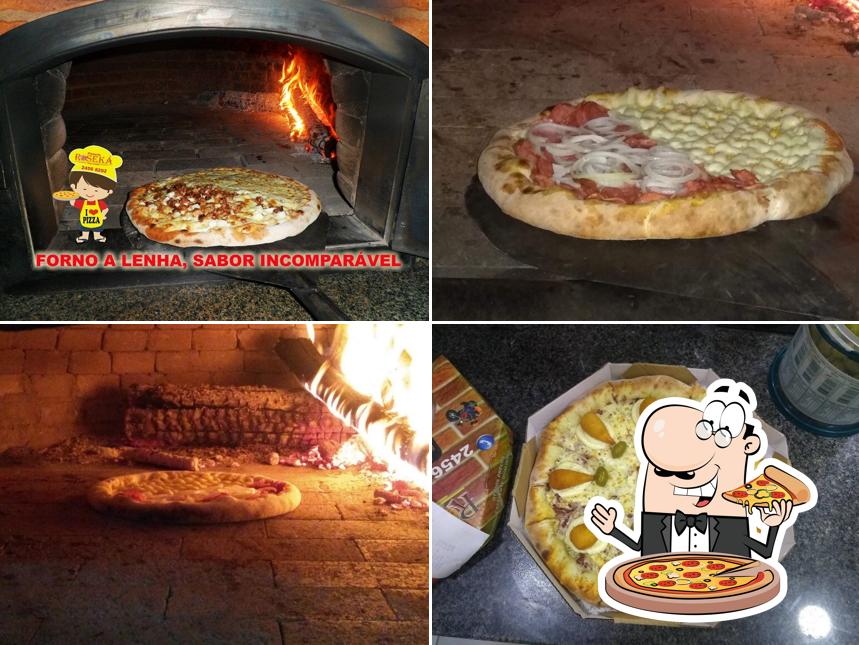 Experimente diferentes variedades de pizza