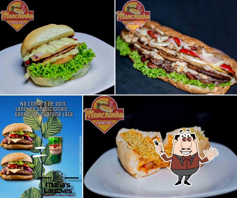 Comida em Manchinha Lanches