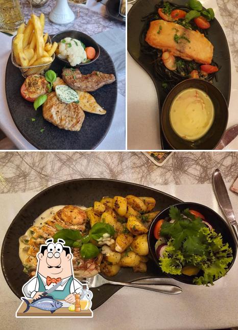 Saumon grillé à Restaurant Caprice