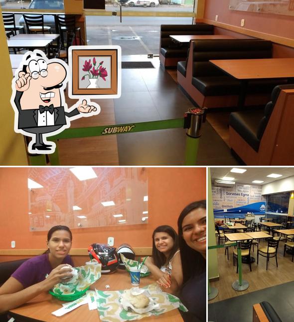 Veja imagens do interior do Subway Itaberaí