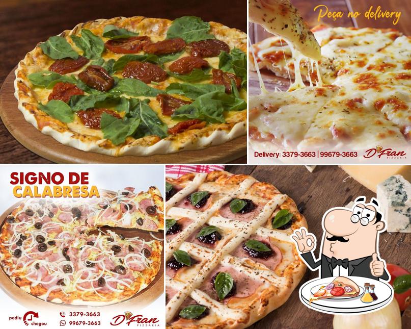Peça diferentes tipos de pizza