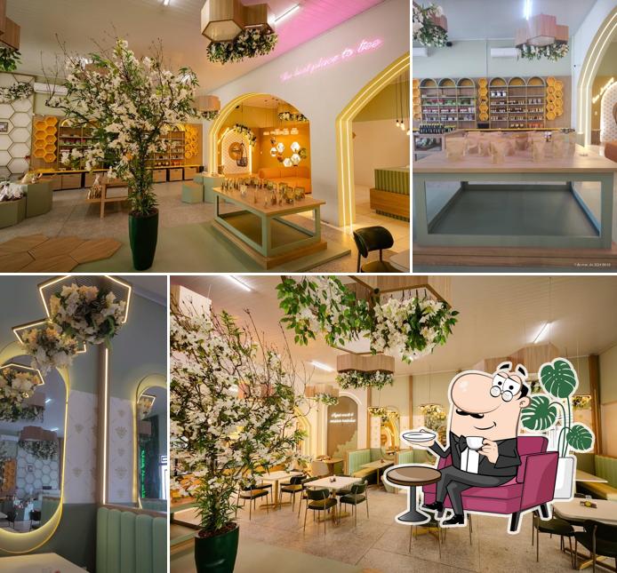 O interior do Favo Café - Restaurante e Cafeteria em Içara