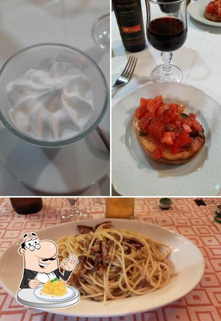 Spaghetti alla carbonara al Ristorante La Perla