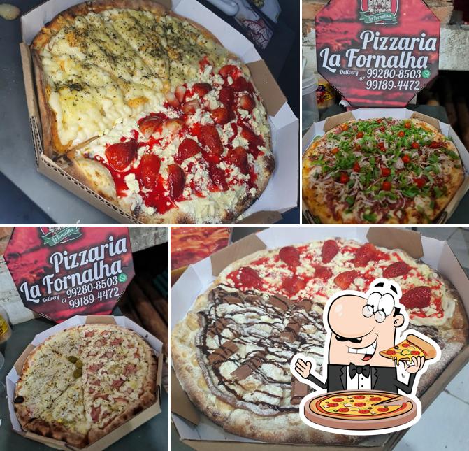 Consiga pizza no Pizzaria La Fornalha