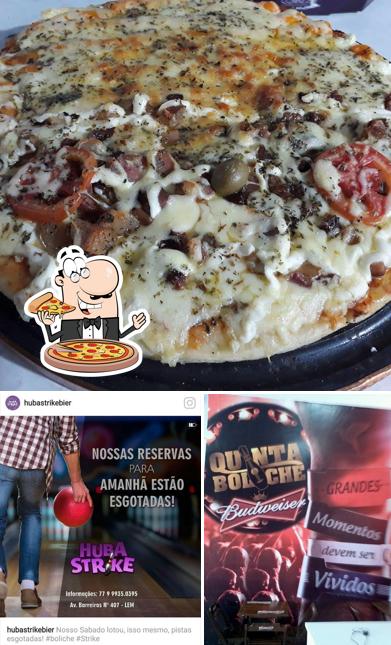 Escolha diferentes variedades de pizza