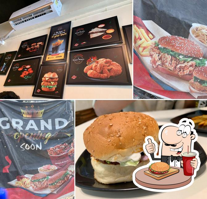 Get a burger at The Hungry Helpers