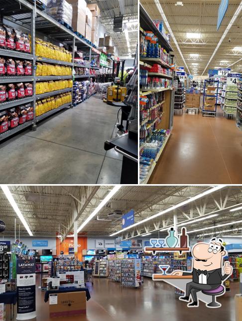 The interior of Walmart Supercenter