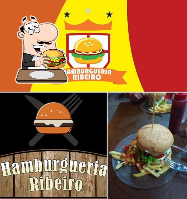 Consiga um hambúrguer no HAMBURGUERIA & SORVETERIA RIBEIRO