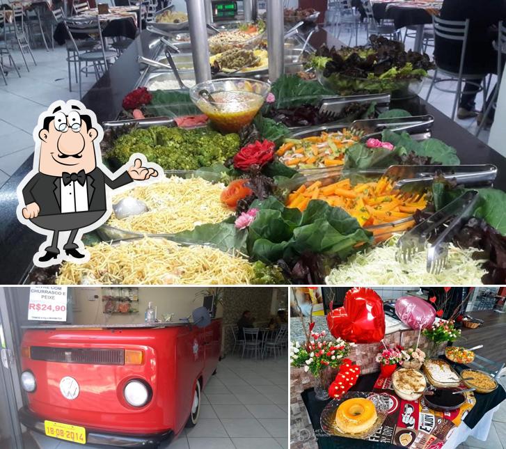 Entre diversos coisas, interior e comida podem ser encontrados no Restaurante Casarão