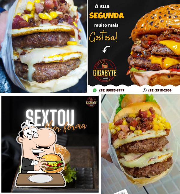 Hambúrguer em Giga Byte Lanches
