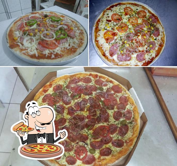 Escolha pizza no Pizzaria Cantinho da B