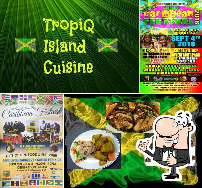Look at this image of TropiQ Island Cuisine