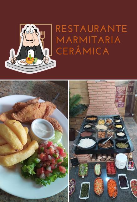 Platos en Restaurante Marmitaria Cerâmica