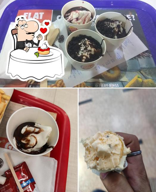 Burger King serves a variety of desserts