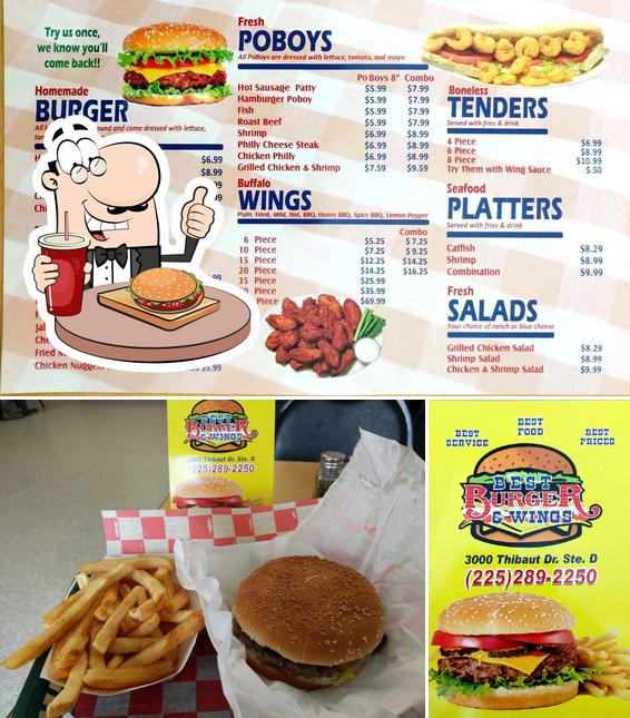 Best Burger And Wings in Donaldsonville Restaurant menu and reviews