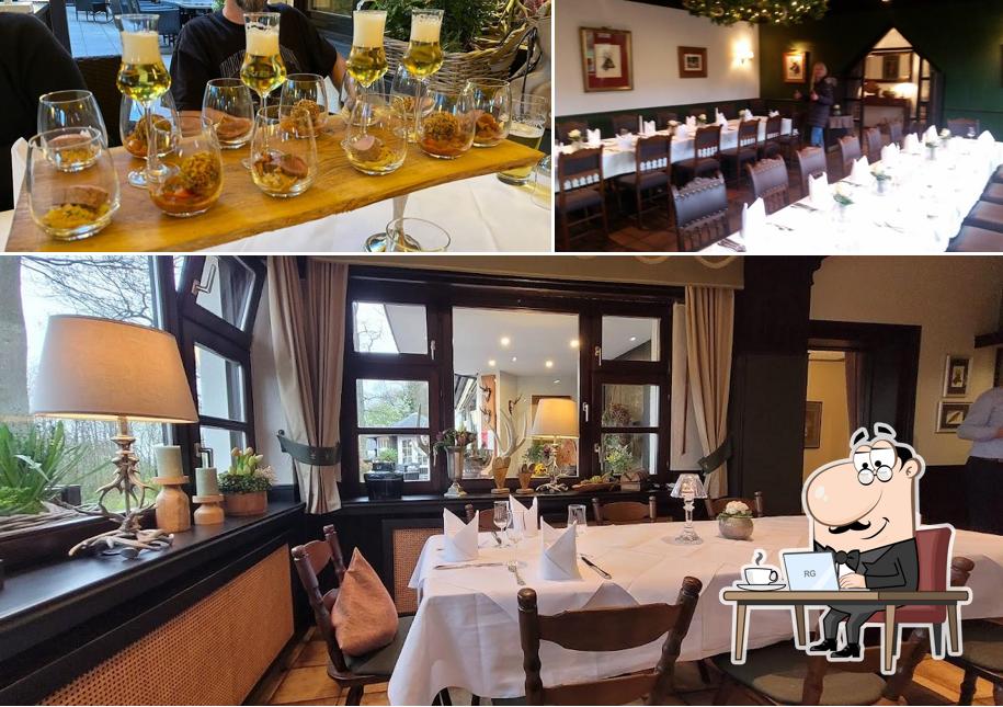 Installez-vous à l'une des tables de Forsthaus Rheinblick