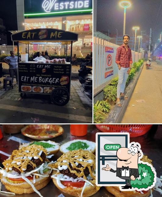The picture of Eat me’s exterior and food