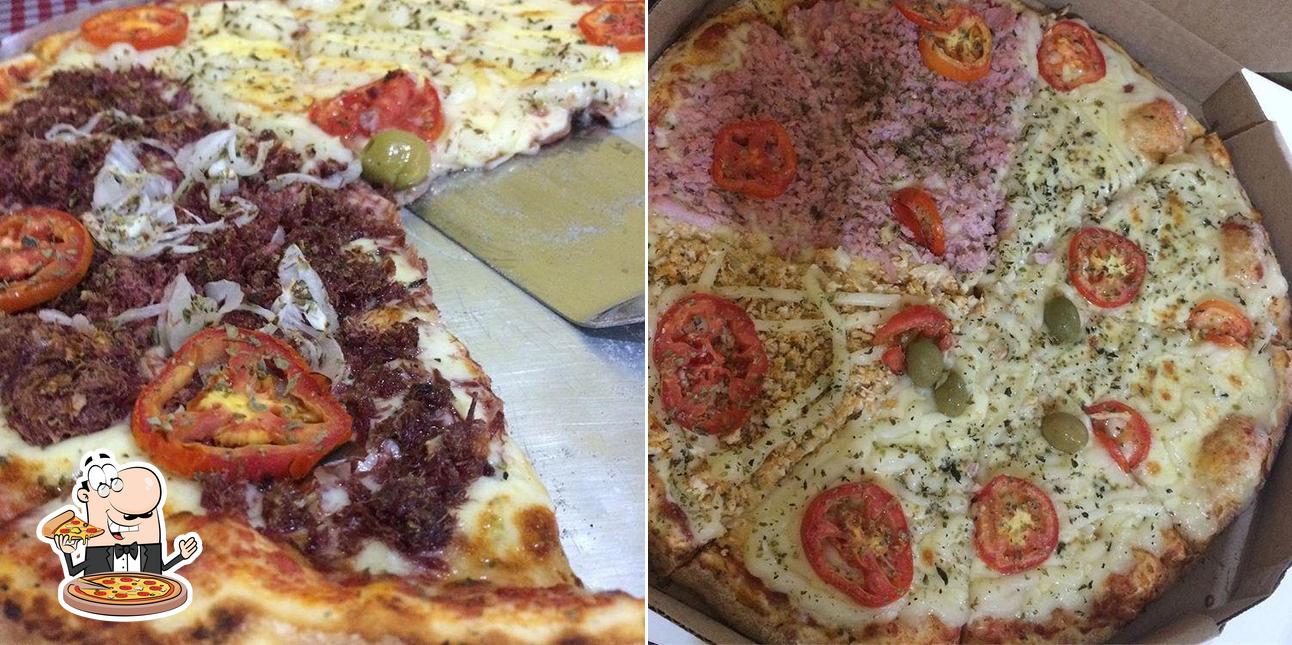 Escolha diferentes estilos de pizza