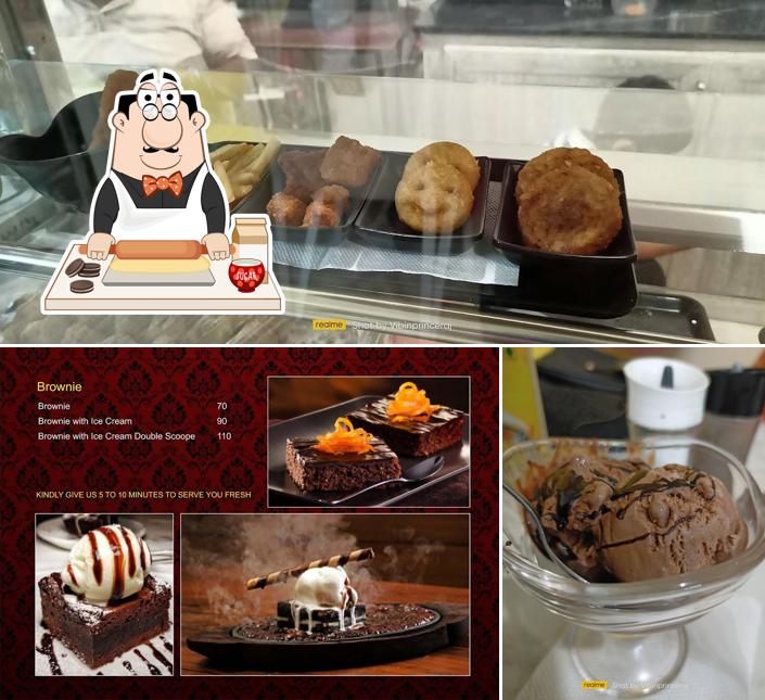 Sidh's Cafe provides a selection of sweet dishes