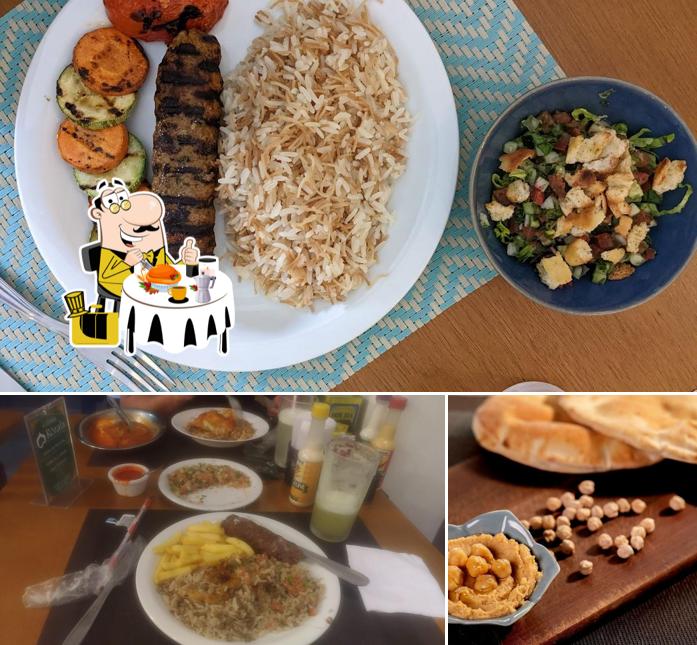 Еда в "Rozala Cozinha Árabe"