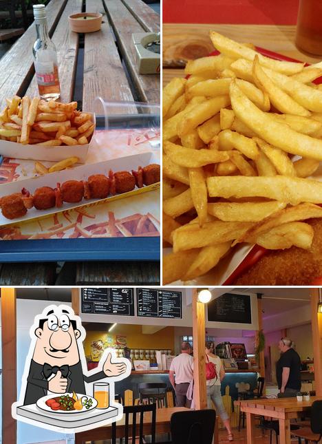 Parmi les différentes choses de la nourriture et la intérieur, une personne peut trouver sur Fritkot