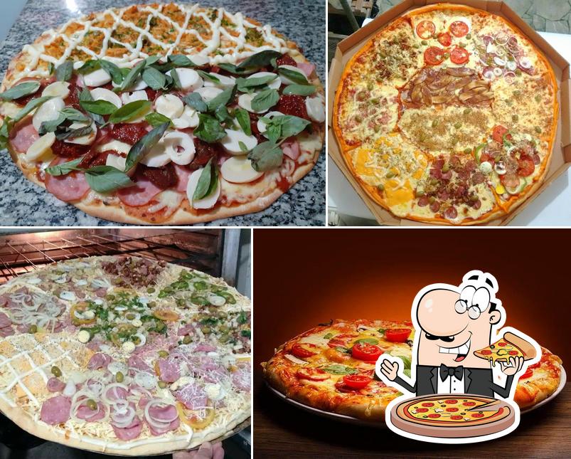 Peça diferentes estilos de pizza