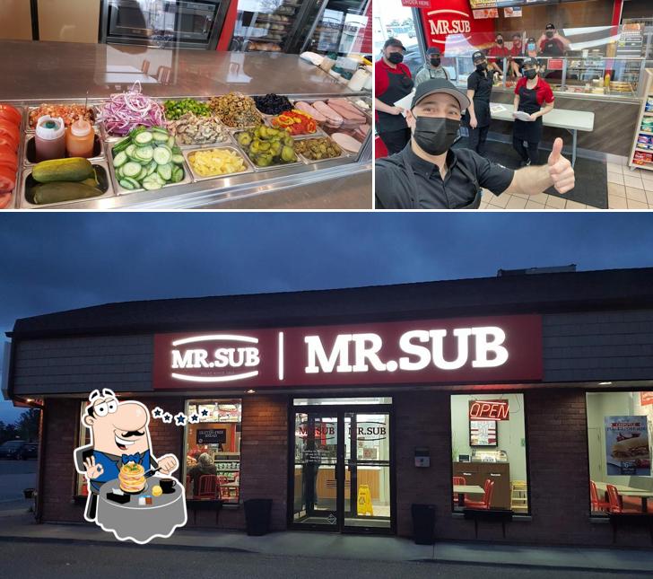 Parmi les différentes choses de la nourriture et la intérieur, une personne peut trouver sur Mr.Sub