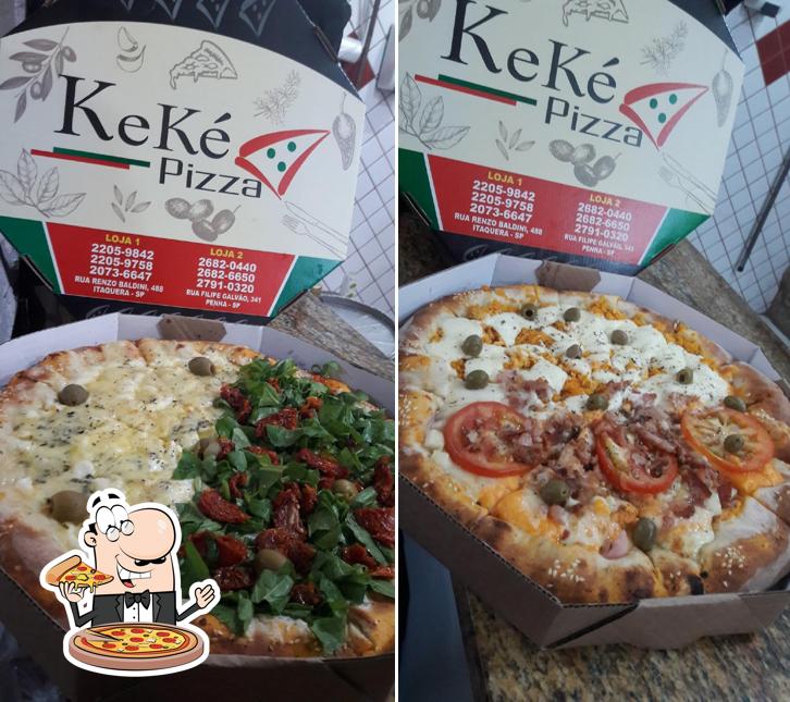 No Keke Pizza - Unidade Penha, você pode provar pizza