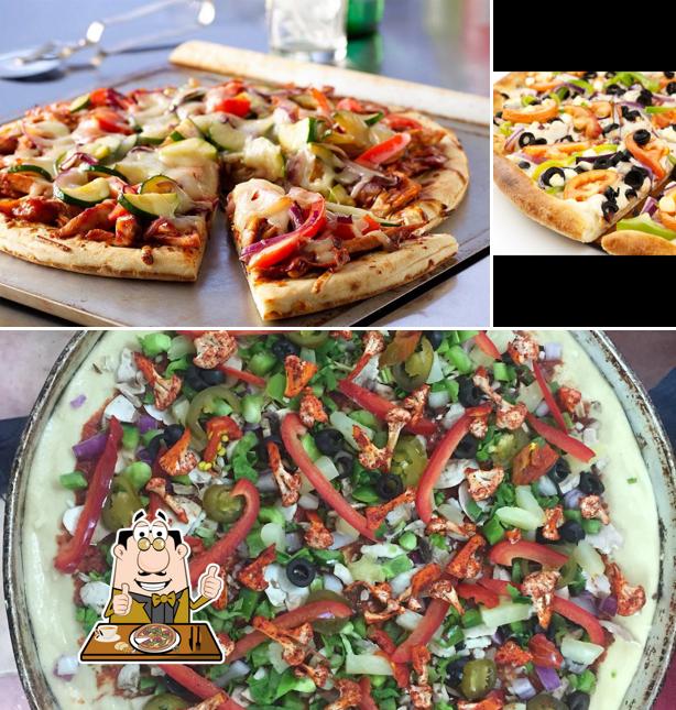 Get pizza at Canadian Surrey Veggie Pizza