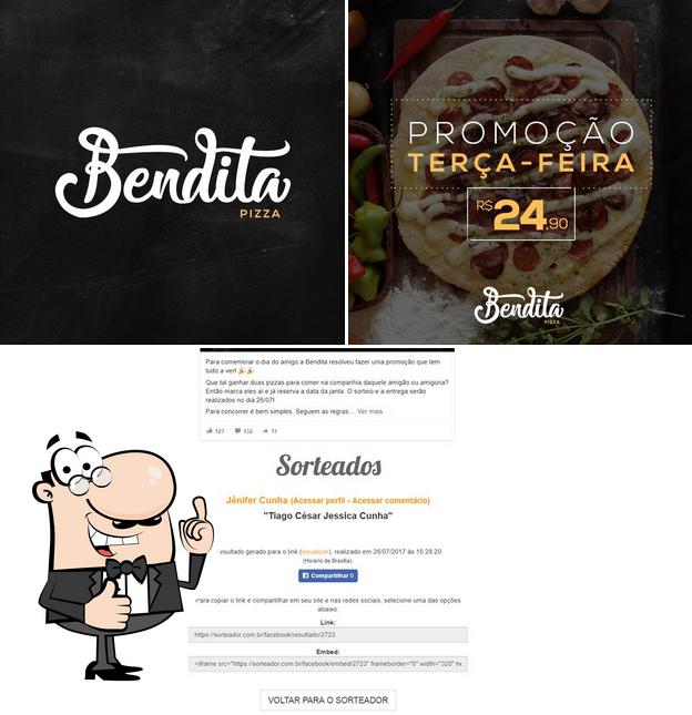 Look at the image of Bendita Pizza