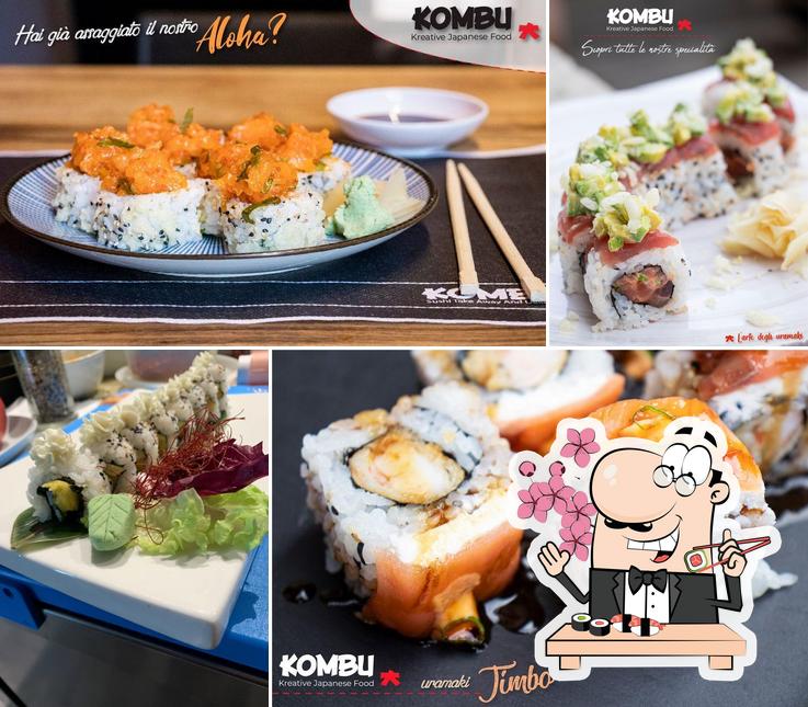 Scegli le diverse opzioni di sushi