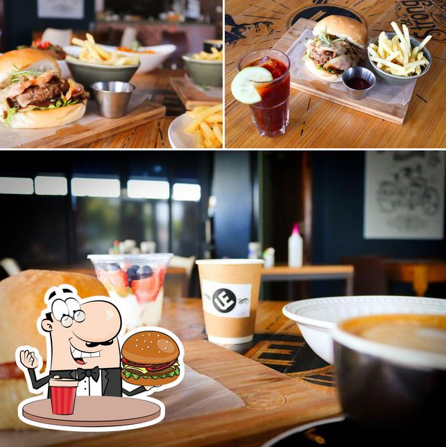 Get a burger at Urban Espress Coffee Co