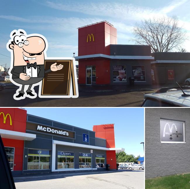 L'extérieur de McDonald's