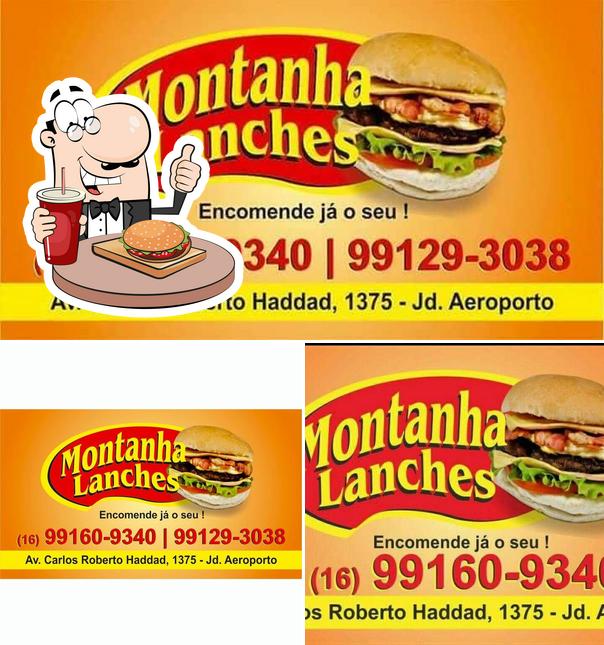 Consiga um hambúrguer no Montanha Lanches