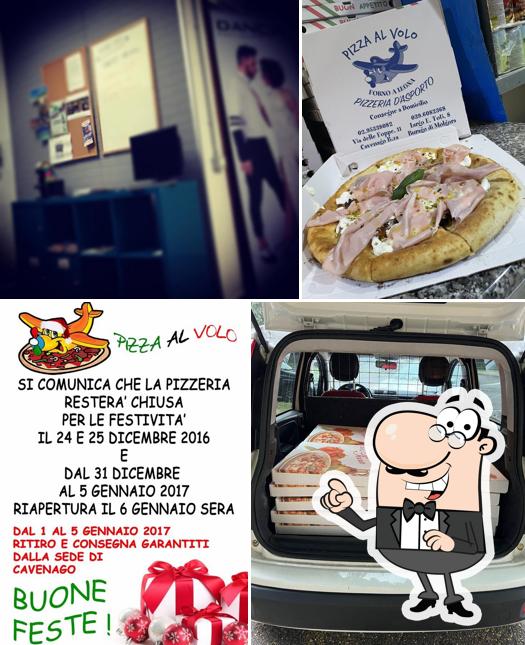 Gli interni di Pizza al Volo