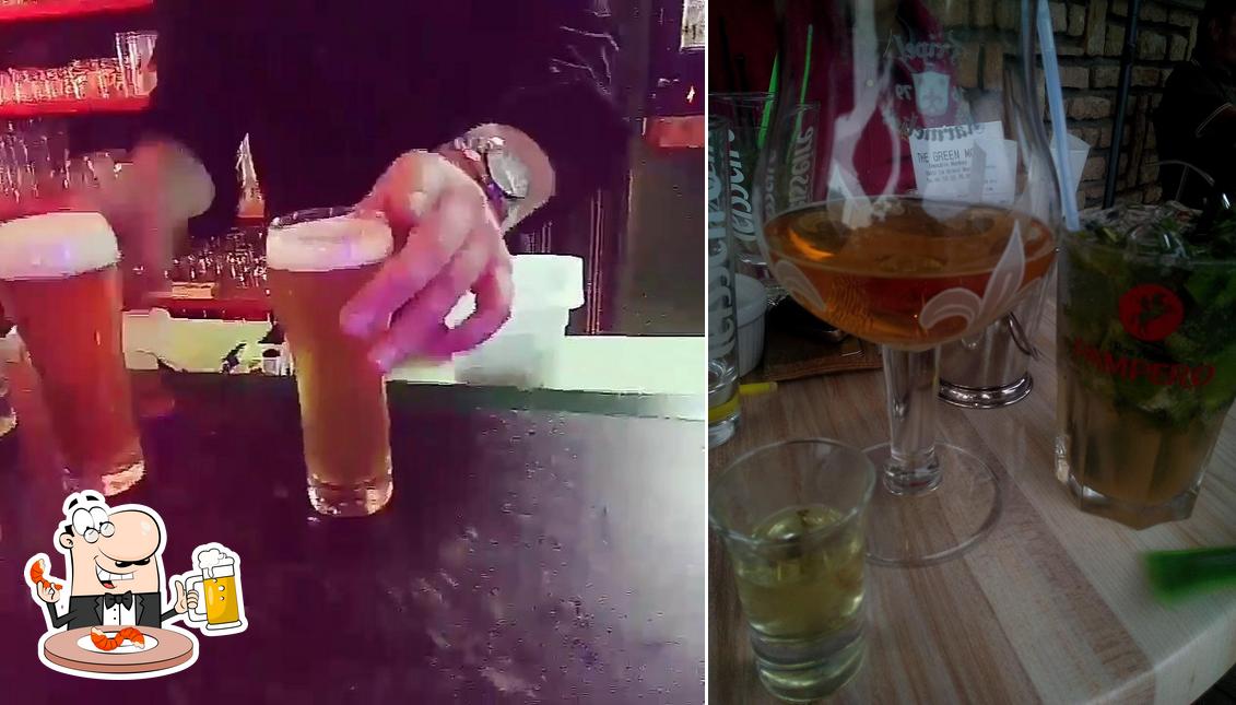 Profitez un verre de bière blonde ou brune