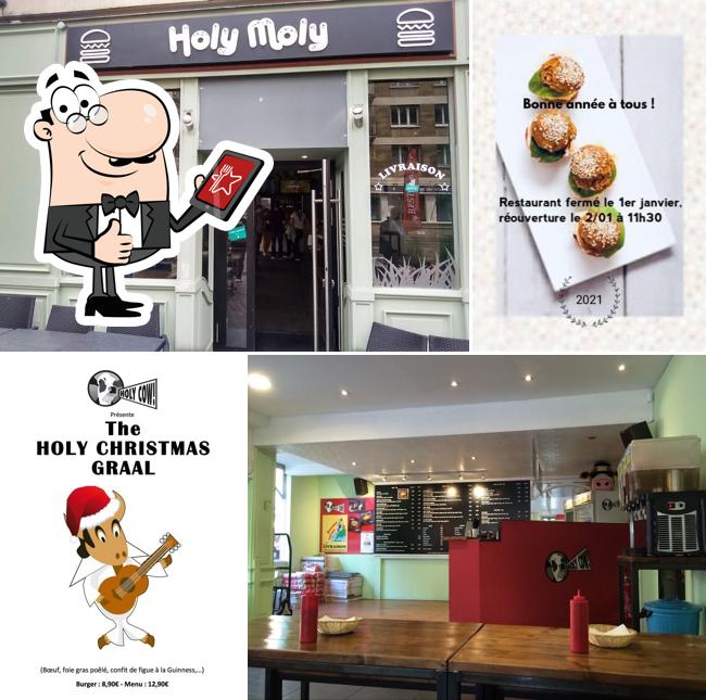 Holy Moly Gourmet Burger Rouen restaurant, Rouen Restaurant menu and