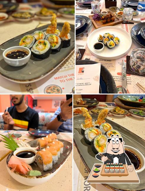 Pick different sushi options