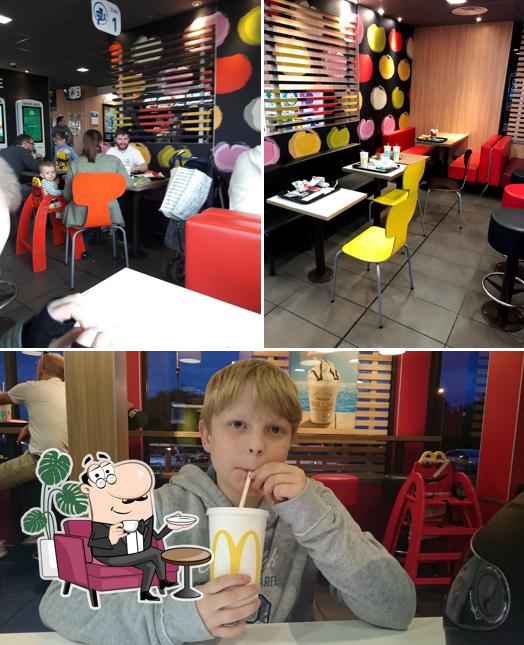 The interior of McDonald's