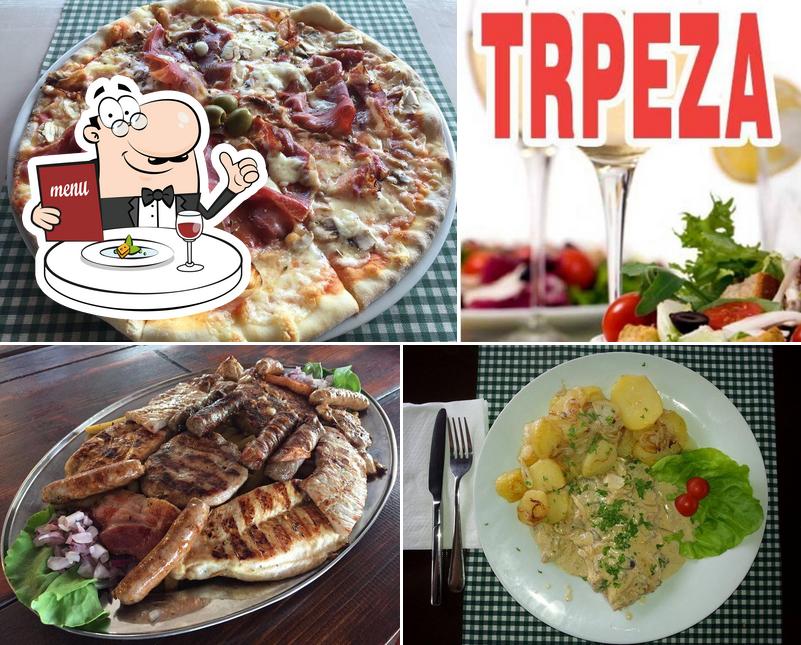 Essen im Grill Basta & Picerija "Trpeza"