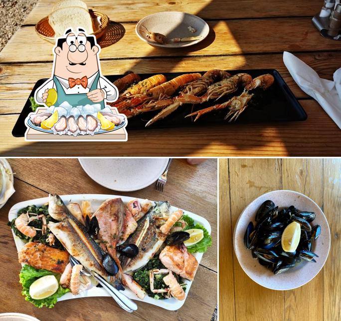 Prova tra i vari prodotti di cucina di mare proposti a Snack Bar Blaž