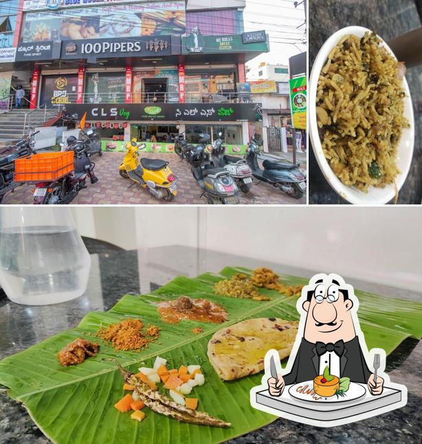 The picture of food and exterior at CLS VEG & NON VEG