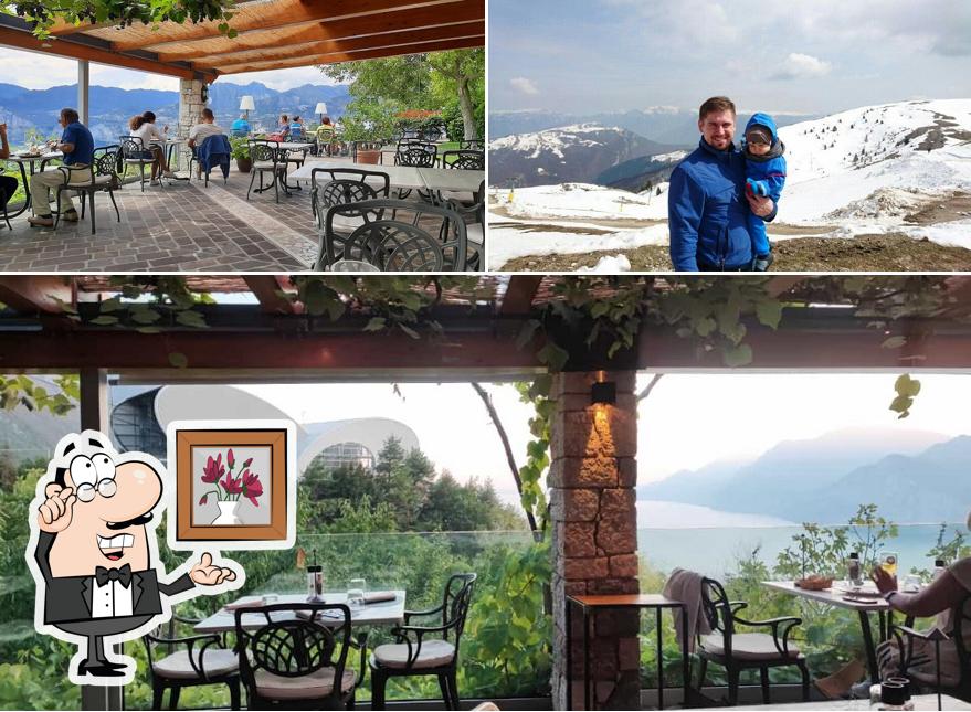 Tra le diverse cose da Locanda Monte Baldo si possono trovare la interni e esterno