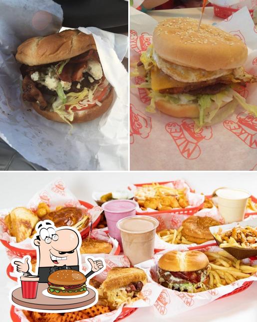 Try out a burger at Mike's Drive-In