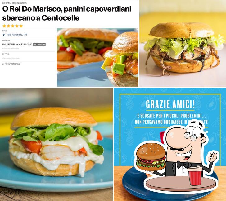 Prova un hamburger a O Rei do Marisco