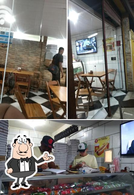 O interior do Pizzaria do Jorginho